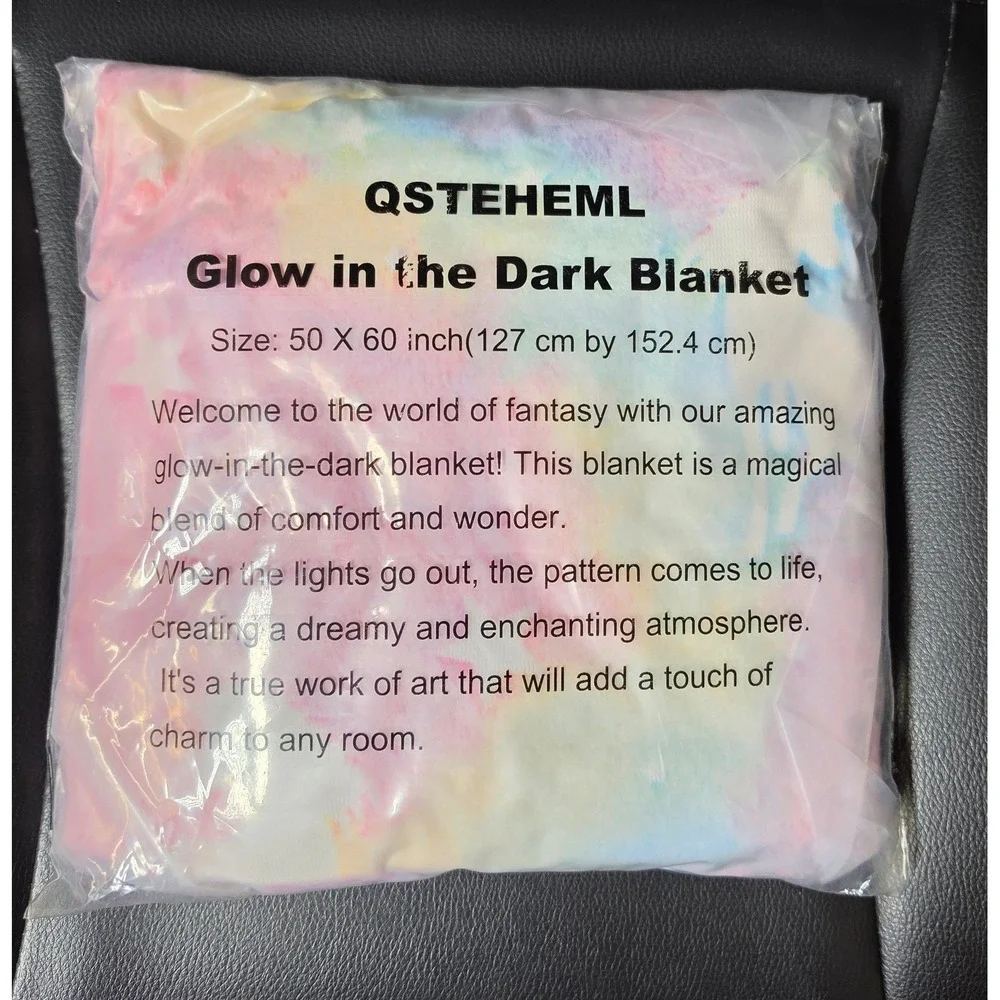 NEW 50×60 Glow in The Dark Unicorn Throw Blanket
